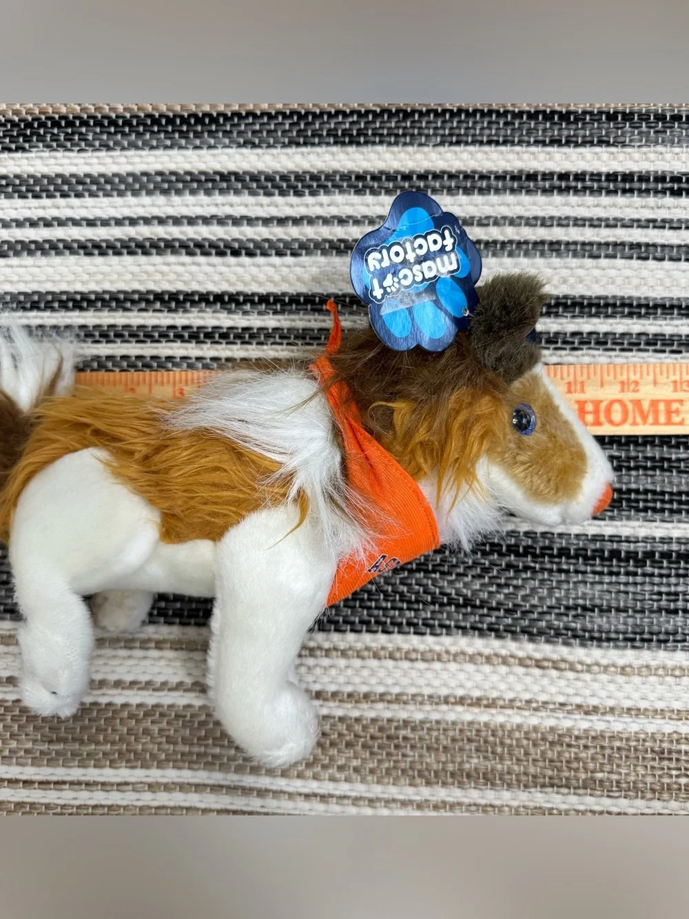 Mascot Factory Houston Astros MLB Collie Dog Plush Toy Animal Brown White